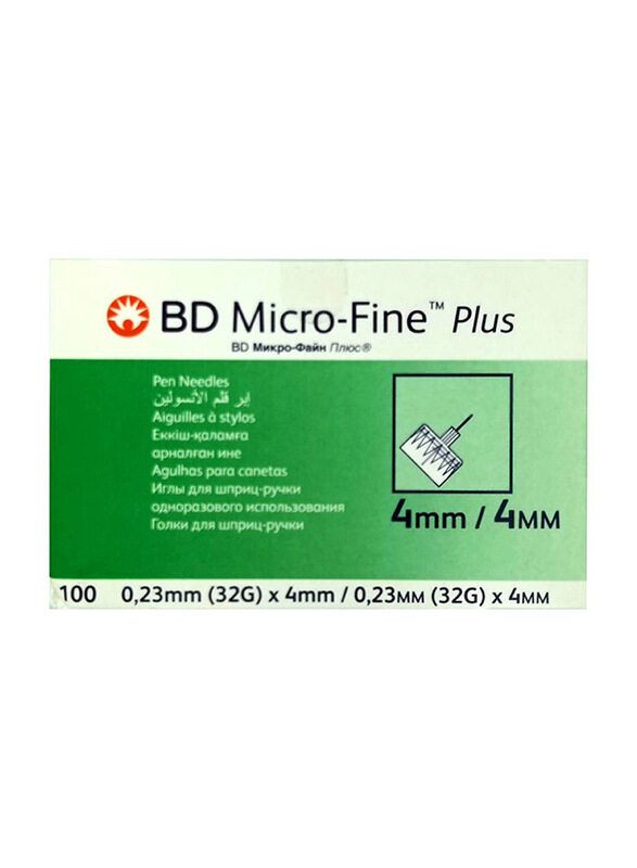 

BD 100-Piece Microfine Plus Needles, 4mm, 32gm