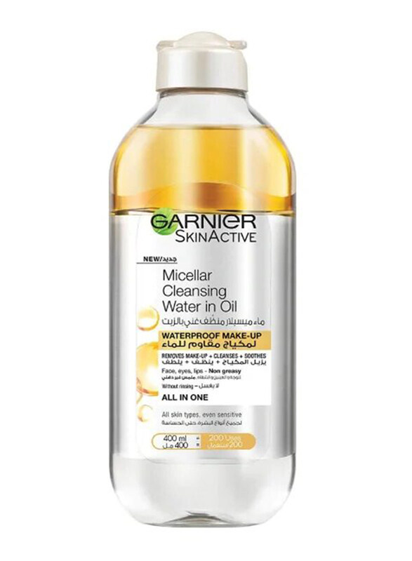 

Garnier SkinActive Micellar Cleansing Water with Oil, 400ml, Clear
