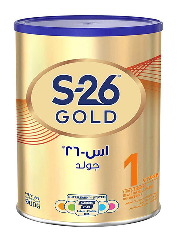 

S-26 Pro Gold Stage 1 Infant Formula Milk Powder, 0-6 Months, 900g