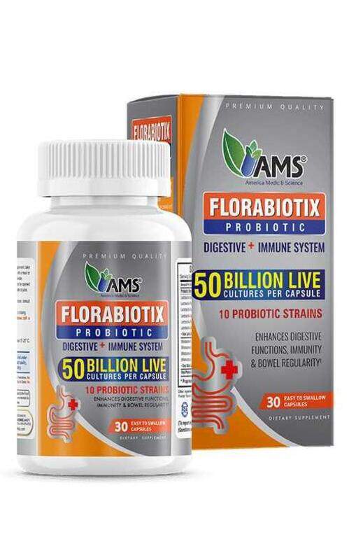 

AMS Florabiotix Probiotic Capsules 50 Billion 30s