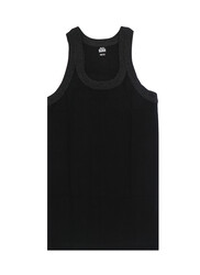 SIRTEX 6-Piece Cotton Undershirt Gym Vest Round Neck Innerwear for Boys Aged 7-8 Yrs., Multicolour