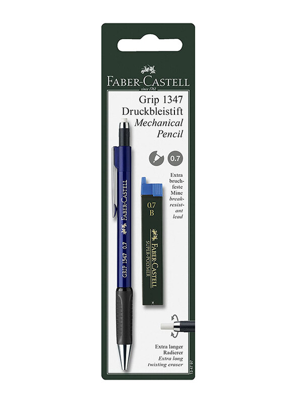 

Faber-Castell 2-Piece Grip 1347 Mechanical Pencil, 0.7mm, Multicolour