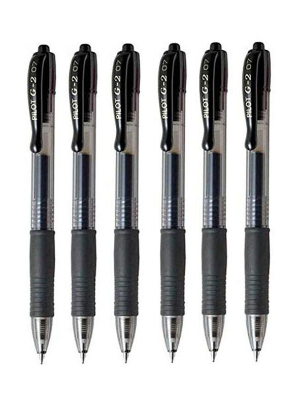 

Pilot G2 07 Fine Retractable Gel Ink Pen Rollerball Pen Set, Black