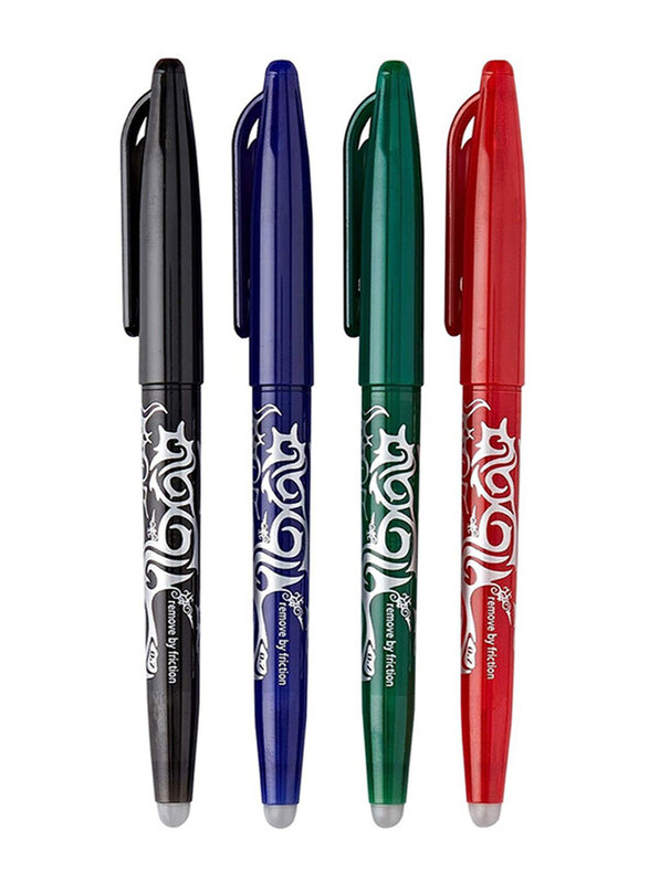 

Pilot 4-Piece Frixion Clicker Erasable Ball Pen Set, 0.7mm, Multicolour
