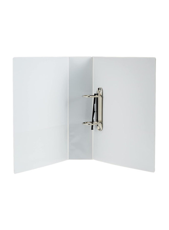 Deli 2'2D View White Ring Binder, White/Blue