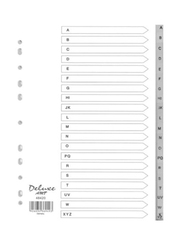 Deluxe PVC Divider with Alphabets, 10 Sheets, A4 Size, 48420, Grey