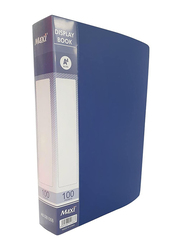 Maxi 100 Pocket Display Book, A4 Size, Blue