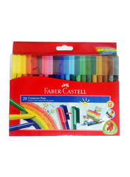Faber-Castell 20-Piece Connector Colouring Pens, Multicolour