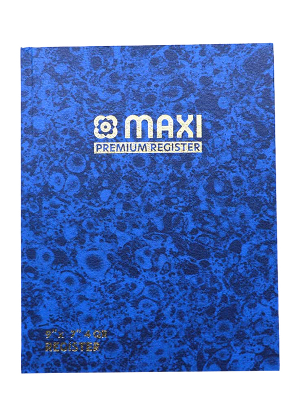 Delight Maxi Premium Register Ruled Notebook Set, 4QR, 9 x 7 inch, 192 Pages x 2 Pieces, Blue