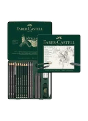 Faber-Castell 19-Piece Pitt Graphite Pencils, AG112973, Multicolour