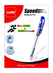 Cello 50-Piece Speed Ballpoint Pen, 0.7mm, Blue
