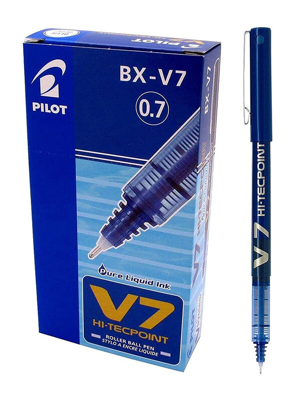 

Pilot 12-Piece V7 Hi-Tecpoint Rollerball Pen Set, 0.7mm, Blue