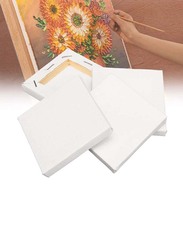 Basic Mini Stretchable Art Painting DIY Board Set, 20 x 30cm, 5 Pieces, White
