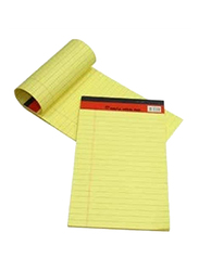 Quick Office Sinarline Lined Legal Pad, 10 x 50 Sheets, A4 Size, Yellow