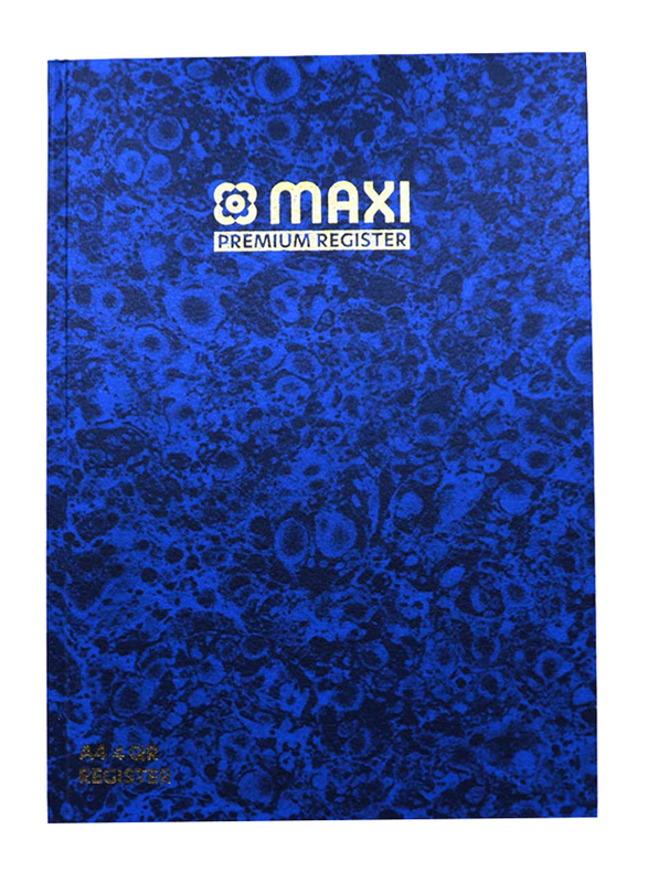 Delight Maxi Premium Register Ruled Notebook Set, 4QR, 12 x 10 inch, 192 Pages x 2 Pieces, A4 Size, Blue