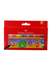 Faber-Castell Wax Crayons, 24 Pieces, Multicolour