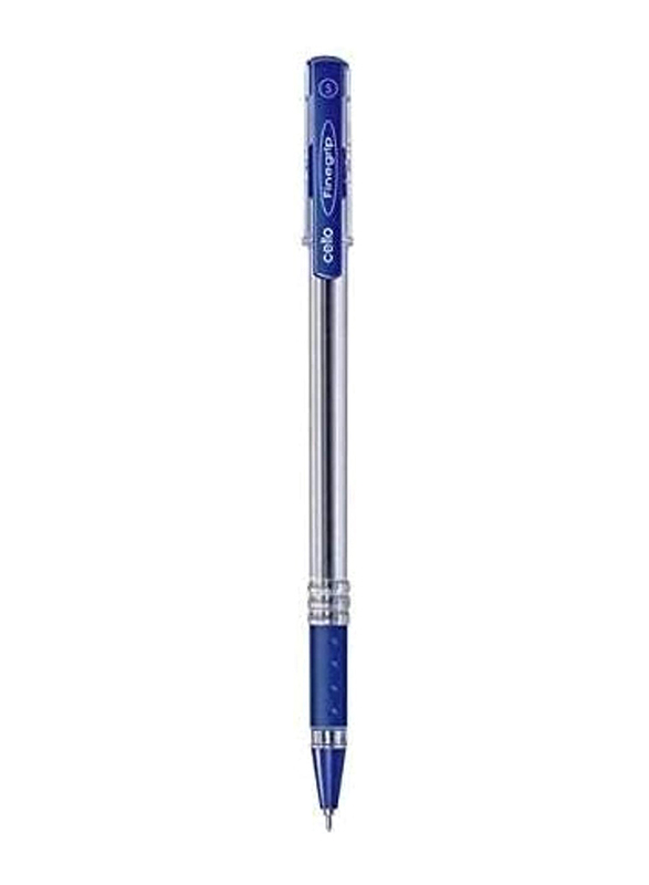 Cello 50-Piece Finegrip Ballpoint Pen, 0.5mm, Blue