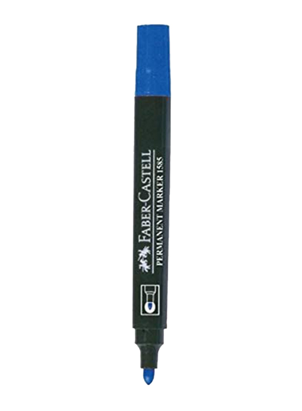 Faber-Castell Bullet Tip Permanent Marker, Blue