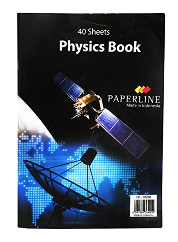 Paperline Physics Book, 40 Sheets, Black