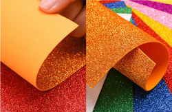 Mluchee Glitter Foam Sheet, 10 Piece, Multicolour