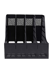 Plastic Detachable Document File Folder Organizer, Black