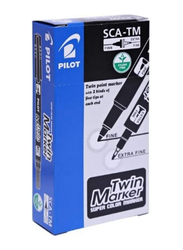 Pilot 12-Piece Super Colour Twin Marker Set, Black