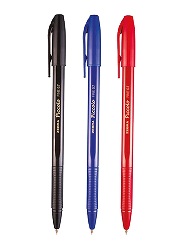 

Zebra 12-Piece Piccolo Ballpoint Pen, 0.7mm, Black