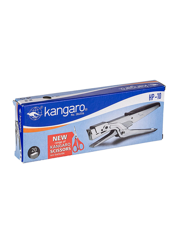 Kangaro 20-Sheets Capacity Stapler, HP-10, Silver/Black