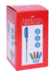Faber-Castell 50-Piece Ball Pen Set, 0.7mm, Black