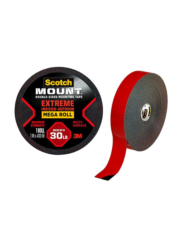 

Scotch Mount Extreme Tape, 25.4mm x 10.16m, Red