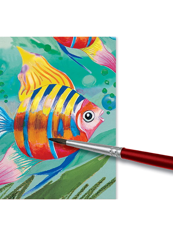 Faber-Castell 12-Piece Watercolours Paint Set with Paint Brush, Multicolour