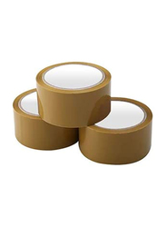 Chanar Pack Packaging Carton Sealing Bopp Tape Set, 100 Yard, 36 Pieces, Brown