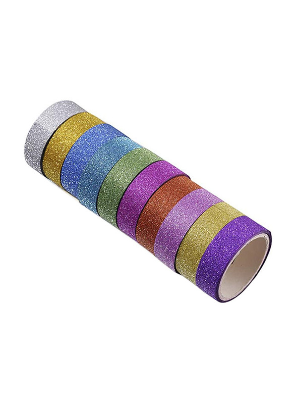 Otnice DIY Decorative Paper Glitter Tape Stickers Set for Office & School, 20 Rolls, Multicolour