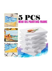 Basic Mini Stretchable Art Painting DIY Board Set, 20 x 30cm, 5 Pieces, White