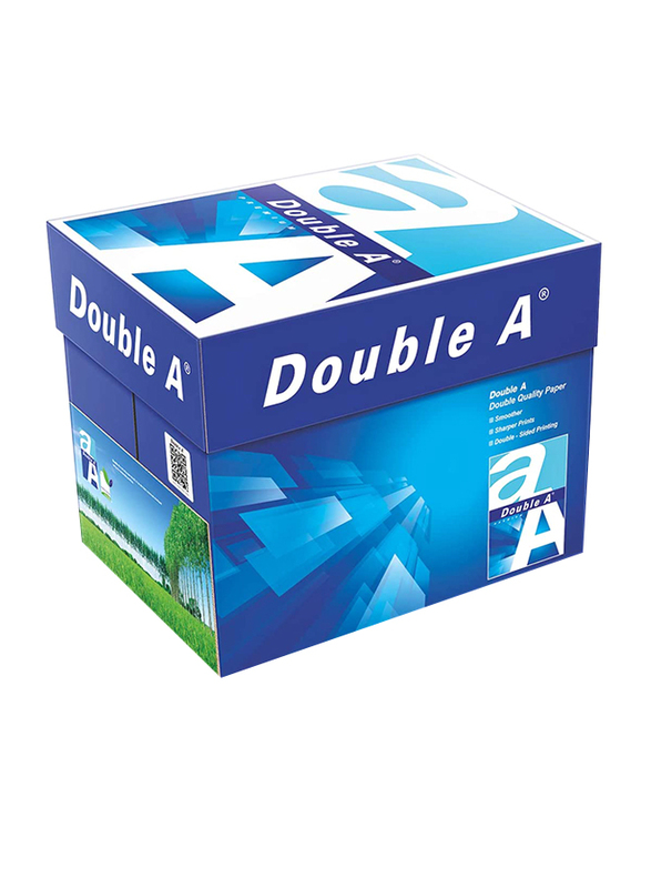 Double A Photocopy Paper Set, 500 Pages, 80 GSM, Bundle of 5 Reams, A4 Size, White