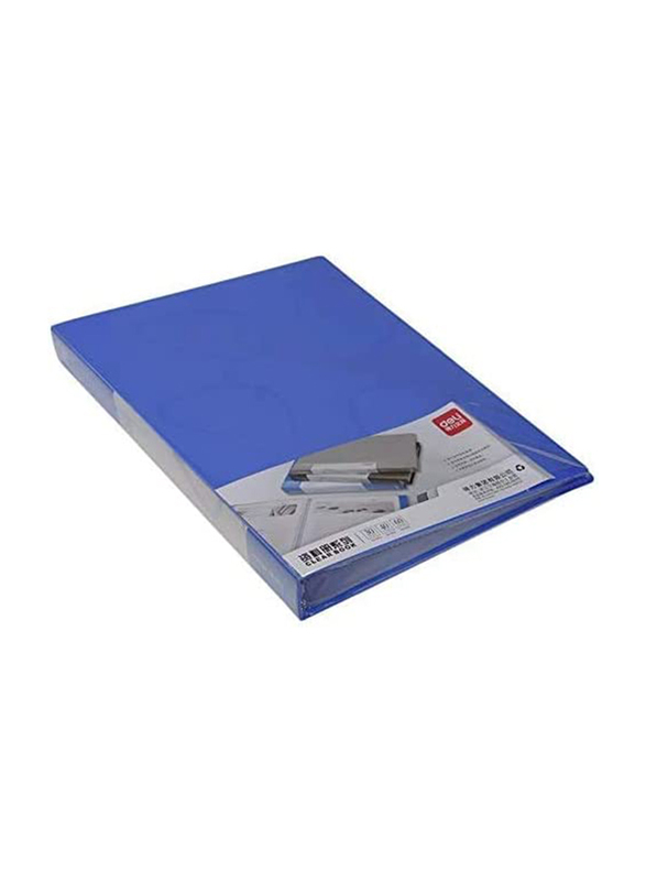 Deli Aiwanto 40 Pocket Business Presentation Book, A4 Size, 5254, Blue/Clear