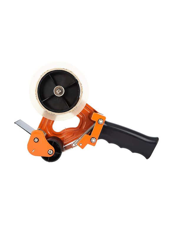 Deli Anti-Corrosion Packing Tape Dispenser, E800, Orange/Black
