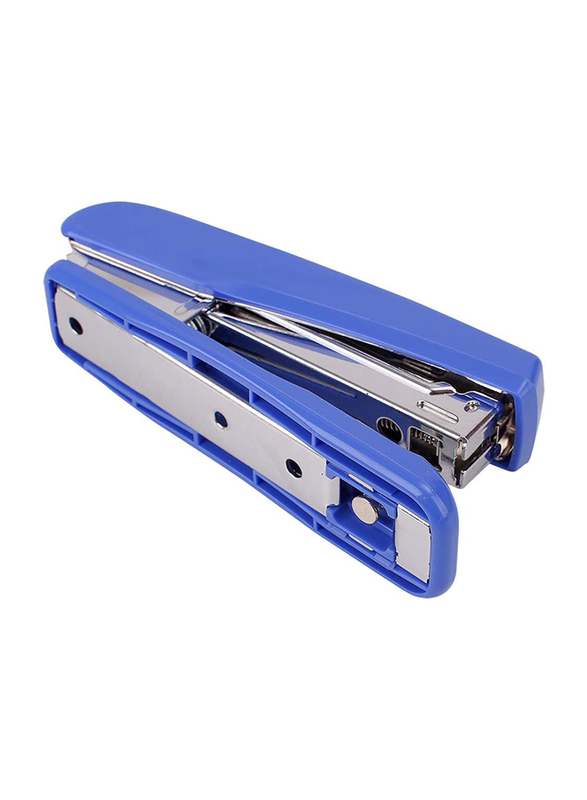 Deli 25 Sheets Capacity Metal Pull Bar Low Stapler, 0306, Blue