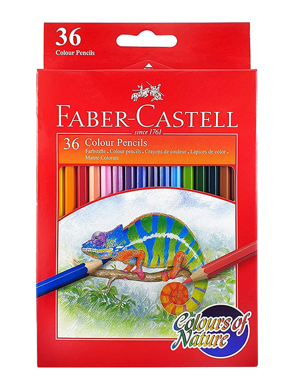 Faber-Castell Colours Of Nature Colour Pencils, 36-Piece, 114431, Multicolour