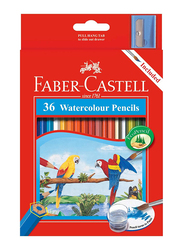 Faber-Castell Parrot Design Water Colour Pencil Set, 36-Piece, 114466, Multicolour