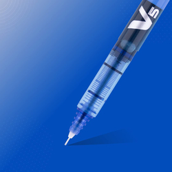 Pilot 3-Piece V5 Liquid Ink Rollerball Pen Set, 0.5mm, Blue