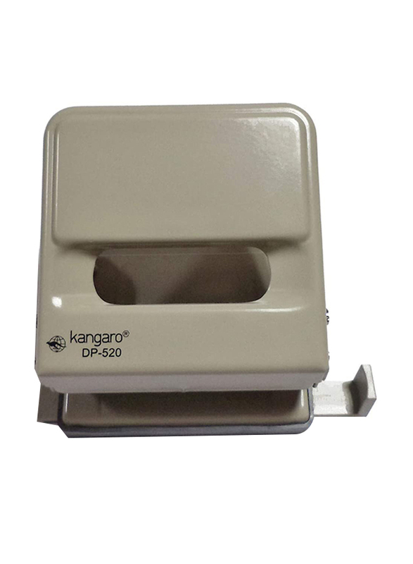 Kangaro 2 Hole Punch Cutting Machine with Guide Bar, DP-520, Grey