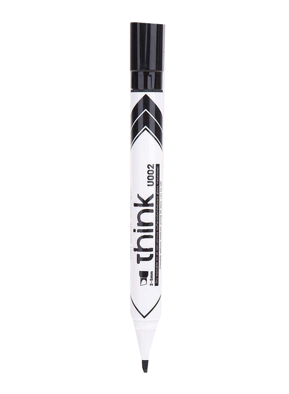 Deli 12-Piece Think Dry Erase Marker, EU00220, Black