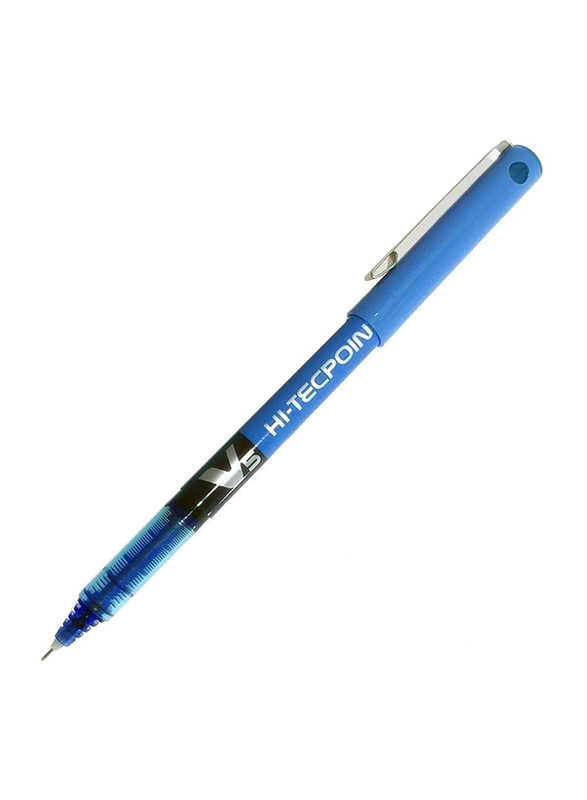 Pilot 12-Piece Hi-Tecpoint Rollerball Pen Set, 0.5mm, BX-V5, Blue