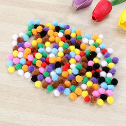 Supvox Elastic Pom Poms Craft Set, 200 Pieces, Ages 3+, Multicolour