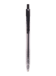 Deli Arrow Retractable Ballpoint Pen, 0.7mm, Black