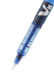 Pilot 12-Piece V5 Liquid Ink Rollerball Pen Set, 0.5mm, Blue