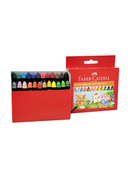 Faber-Castell Jumbo Wax Crayons, 90mm, 24 Pieces, ‎120039, Multicolour