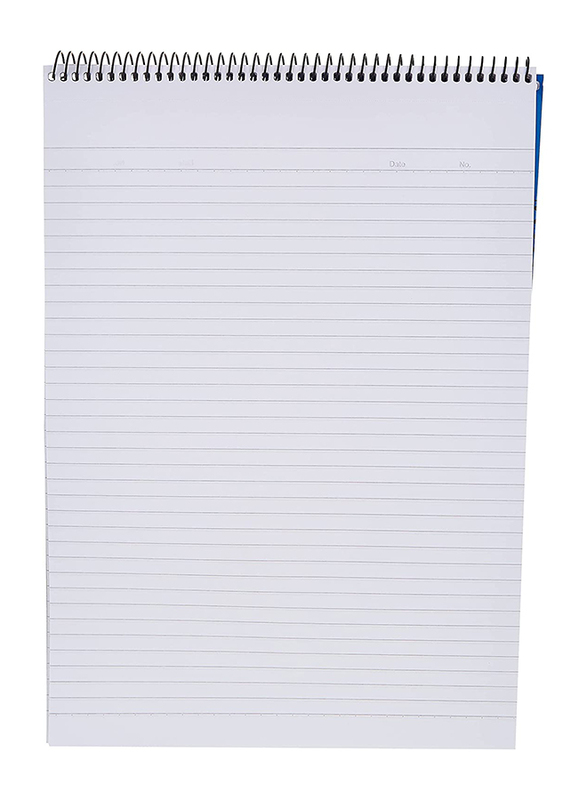 Maxi Top Spiral Ruled Notebook, 60 GSM, A4 Size, 70 Sheets, SP70A4, Blue