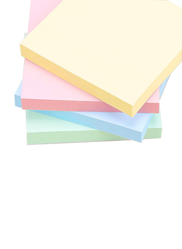 Deli AWTChoice Memo Paper Sticky Notes Set for Office, School & Home, 400 Sheets, 7151, Multicolour